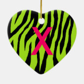Ornement En Céramique Pop Zebra (Dos)