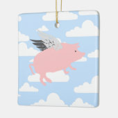 Ornement En Céramique Porc de vol (Gauche)
