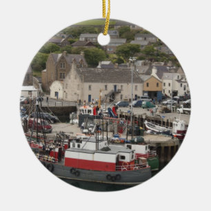 Ornement En Céramique port de Stromness sur le front de mer de l'Atlanti