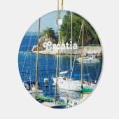 Ornement En Céramique Port en Croatie (Gauche)