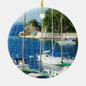 Ornement En Céramique Port en Croatie (Dos)