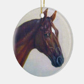 Ornement En Céramique Portrait de cheval (Gauche)