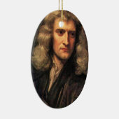 Ornement En Céramique Portrait d'Isaac Newton (1642-1727) (Droite)