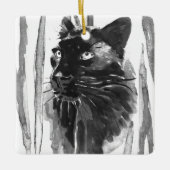 Ornement En Céramique Portrait Panther (Devant)