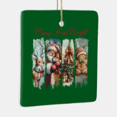 Ornement En Céramique Portrait Personnalisé Rectangle Air Freshener, Pin (Droite)