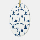 Ornement En Céramique Poses de yoga (Gauche)