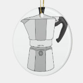 Ornement En Céramique Pot de café de Moka (Gauche)