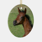 Ornement En Céramique Poulain arabe se reposant (Droite)