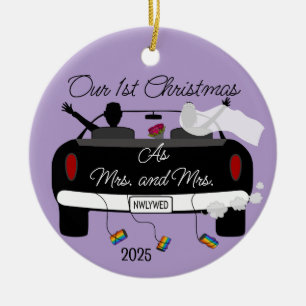Ornement en céramique pour le 1er Noël des femmes 