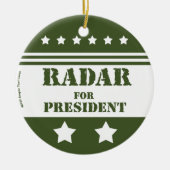 Ornement En Céramique Pour le Président Radar (Devant)
