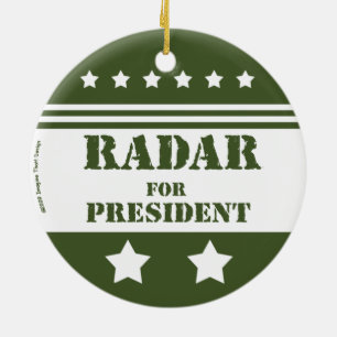 Ornement En Céramique Pour le Président Radar
