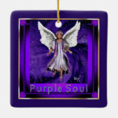 Ornement en céramique pourpre (Dos)