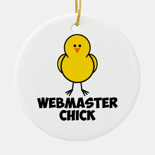 Ornement En Céramique Poussin de webmaster (Devant)