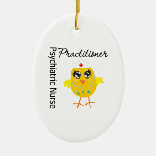 Ornement En Céramique Poussin psychiatrique v1 de praticienne