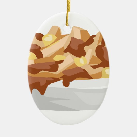 Ornement En Céramique poutine (Devant)