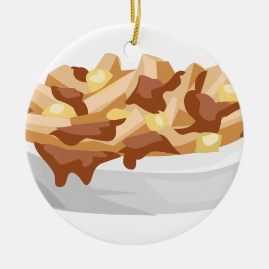 Ornement En Céramique poutine (Devant)