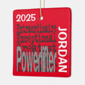 Ornement En Céramique Powerlifter Extraordinaire (Gauche)