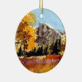 Ornement En Céramique Pré de Yosemite Halfdome (Droite)