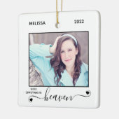 Ornement En Céramique Premier Noël Ciel Simple 2 Photo Mémorial (Gauche)