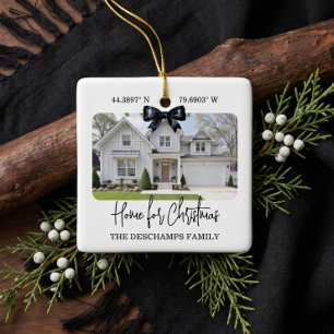 Ornement En Céramique Premier Noël dans notre nouvelle maison Photo Mini