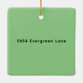 Ornement En Céramique Premier Noël Dans Nouvelle Maison Moderne Minimali (Dos)