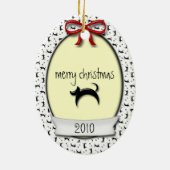 Ornement En Céramique Premier Noël de Kitty (Dos)