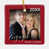 Ornement En Céramique Premier Noël engagé | Arbre de Noël photo (Devant)