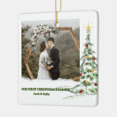 Ornement En Céramique Premier Noël Engagé Photo Ornament en céramique (Gauche)