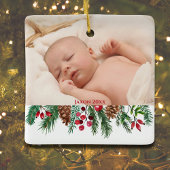 Ornement En Céramique Premier Noël mignon comme grand-mère et grand-père