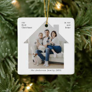 Ornement En Céramique Premier Noël Minimaliste Dans Notre Nouvelle Photo