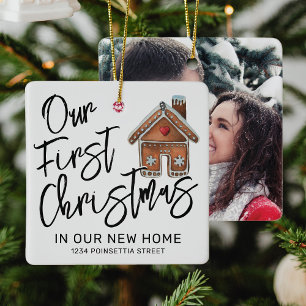 Ornement En Céramique Premier Noël Photo de Nouvelle Maison