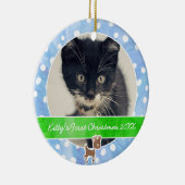 Ornement En Céramique Premier Noël Rudolph de Kitty (Droite)