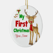 Ornement En Céramique Premier renne de Noël de Babys (Droite)