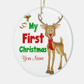 Ornement En Céramique Premier renne de Noël de Babys (Gauche)