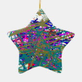 Ornement En Céramique Première analyse de célèbre artiste numérique ;) K (Devant)