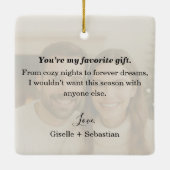 Ornement En Céramique Première Noël ensemble garde-photo (Dos)