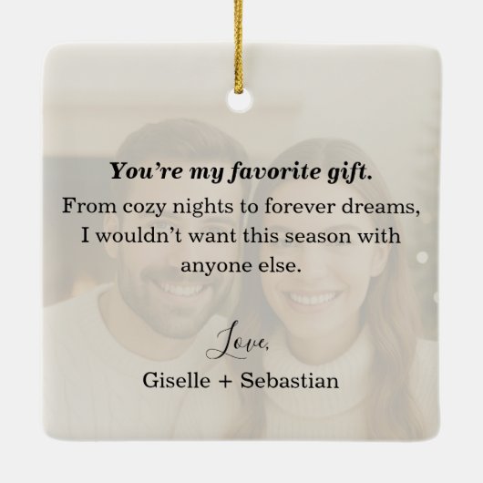 Ornement En Céramique Première Noël ensemble garde-photo (Dos)