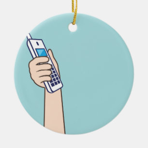 Ornement En Céramique Prenez le vecteur de téléphone