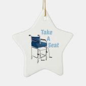 Ornement En Céramique Prenez Seat (Droite)