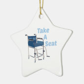 Ornement En Céramique Prenez Seat (Gauche)