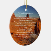 Ornement En Céramique Prière Bénédiction Mariage Apache - personnalisée (Droite)