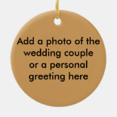 Ornement En Céramique Prière Bénédiction Mariage Apache - personnalisée (Dos)