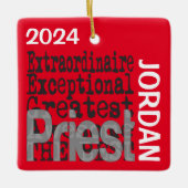 Ornement En Céramique Priest Extraordinaire CUSTOM (Devant)