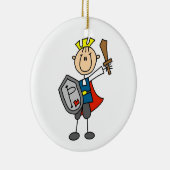 Ornement En Céramique Prince charme avec l'épée (Droite)