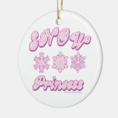 Ornement En Céramique Princesse des neiges (Gauche)