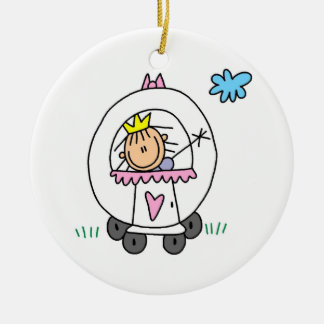 Ornement En Céramique Princesse en transport