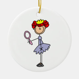 Ornement En Céramique Princesse Red Haired