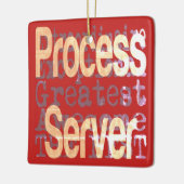 Ornement En Céramique Process Server Extraordinaire (Gauche)