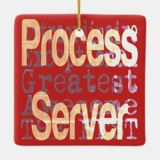 Ornement En Céramique Process Server Extraordinaire (Dos)