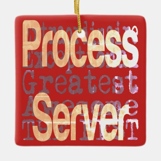 Ornement En Céramique Process Server Extraordinaire (Devant)